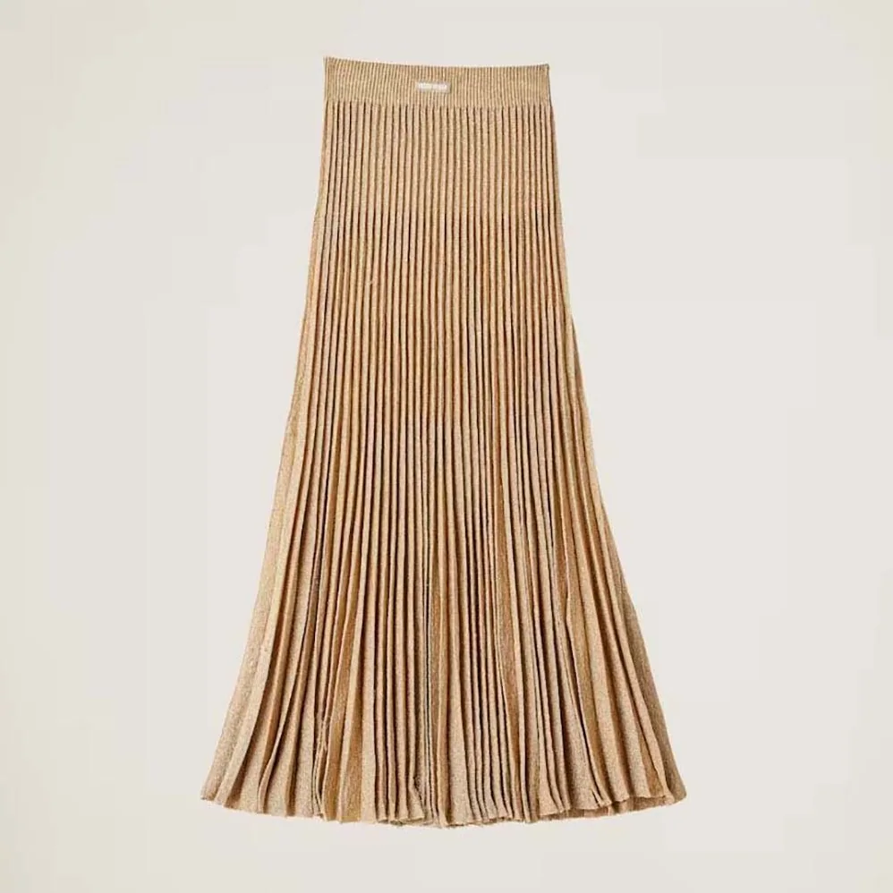 Miu Miu Lamé Skirt-MMG475_138O_F0056 for Women Miu Miu Lamé Skirt-MMG475_138O_F0056 for Women
