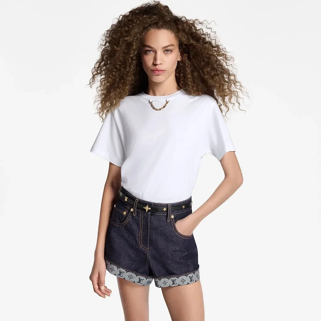 Louis Vuitton Mini Flowergram Studs Belt Black