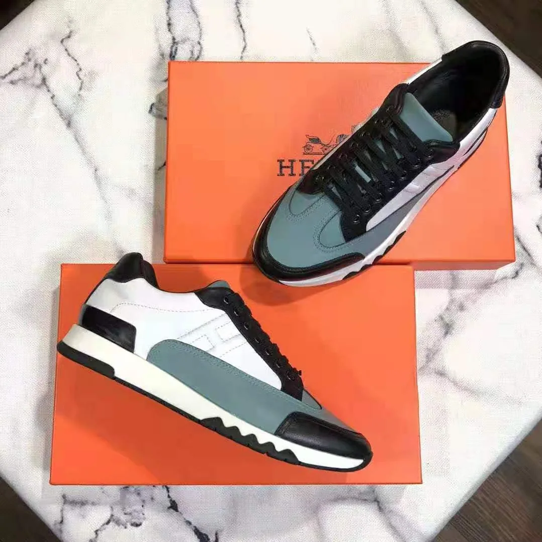 Hermes Trail sneaker in Calfskin for Men in Blue Hermes Trail sneaker in Calfskin for Men in Blue