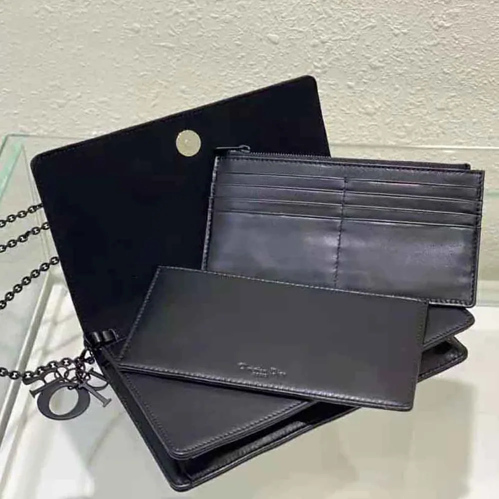 Dior Lady Dior Pouch Black Cannage Calfskin with Diamond Motif for Women Dior Lady Dior Pouch Black Cannage Calfskin with Diamond Motif for Women