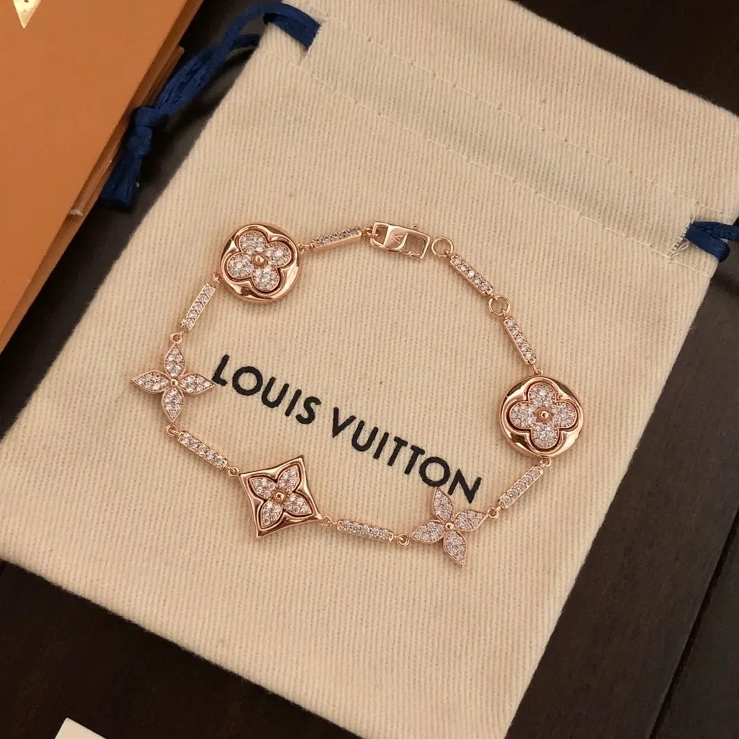 Louis Vuitton Color Blossom BB Multi-Motif Bracelet Rose Gold Hardware Louis Vuitton Color Blossom BB Multi-Motif Bracelet Rose Gold Hardware