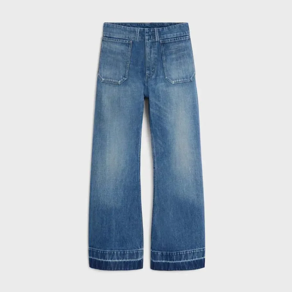 Celine Flare Jeans 002 in Lightweight Cotton Denim for Women