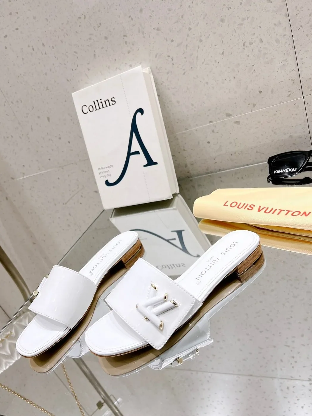Louis Vuitton Shake Flat Mule White