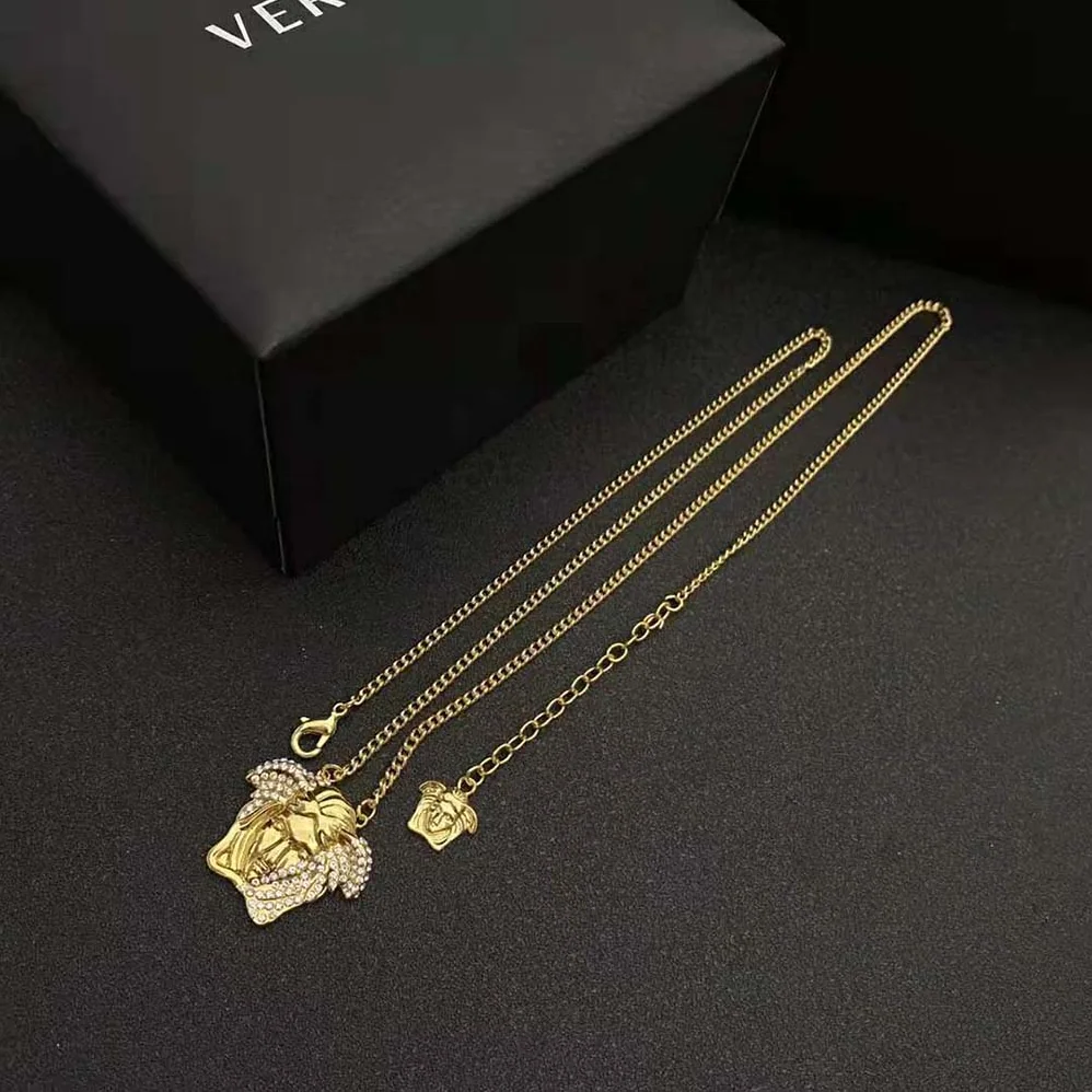 Versace Palazzo Dia Crystal Pendant Necklace for Women Versace Palazzo Dia Crystal Pendant Necklace for Women