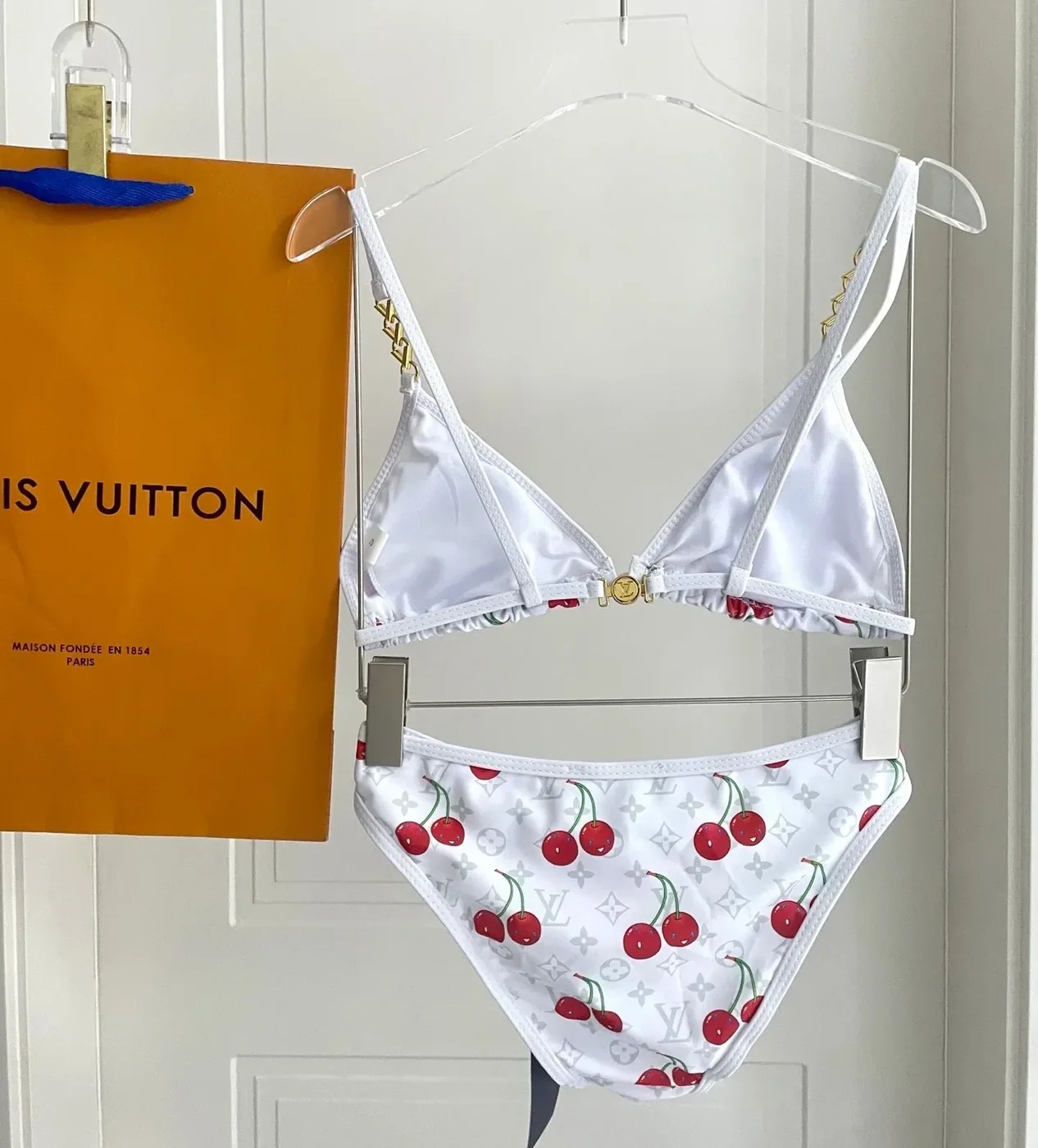 Louis Vuitton LV x TM Cherry Bikini White Monogram Cerises