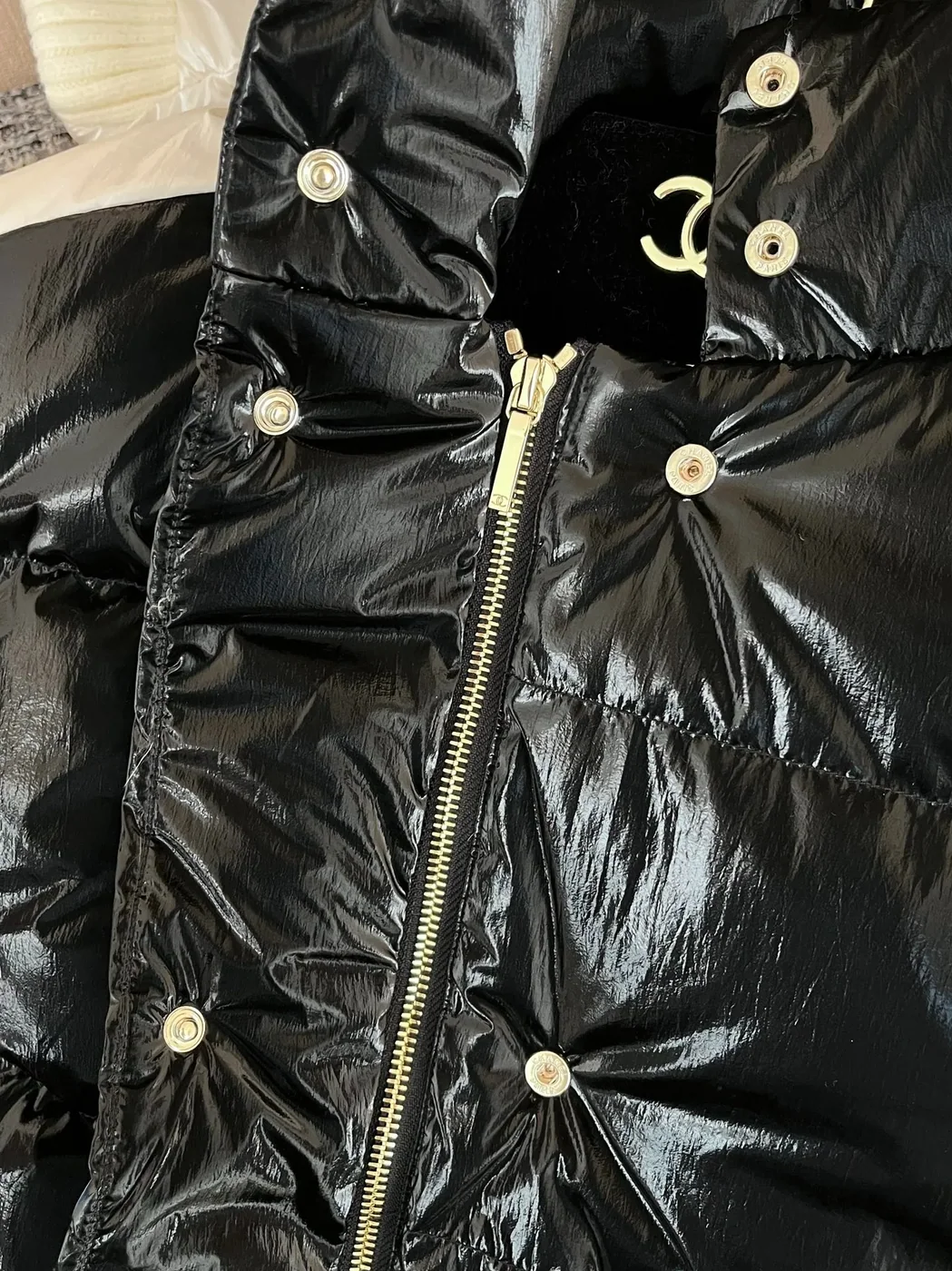 Chanel Puffer Coat Black Chanel Puffer Coat Black