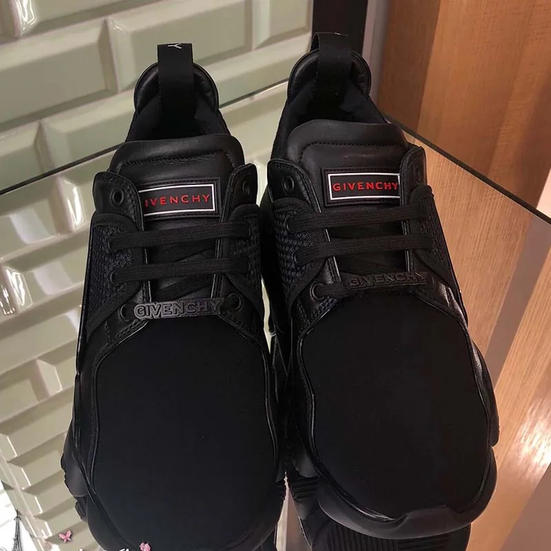 Givenchy Shoes Jaw Low Sneakers in Neoprene and Leather for Unisex in Black Givenchy Shoes Jaw Low Sneakers in Neoprene and Leather for Unisex in Black