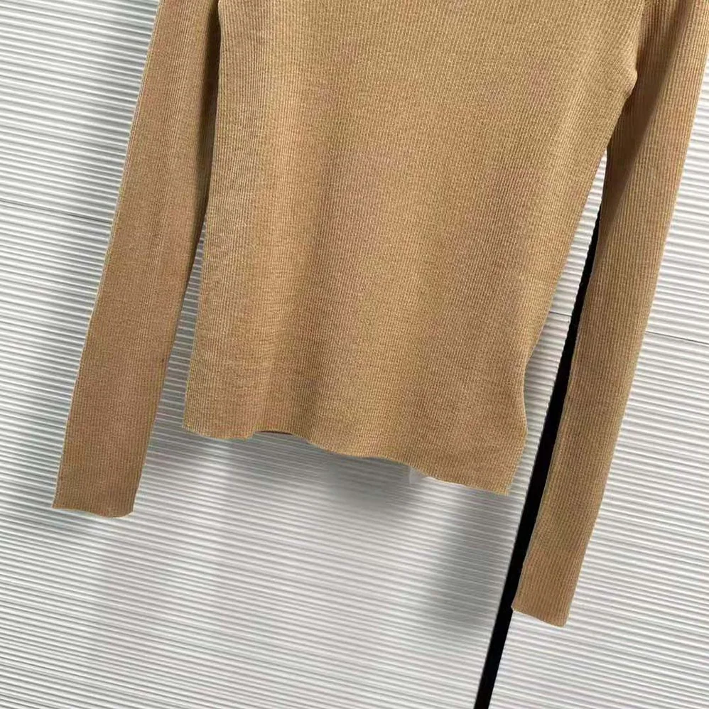 Prada Superfine Wool Turtleneck Sweater for Women in Brown