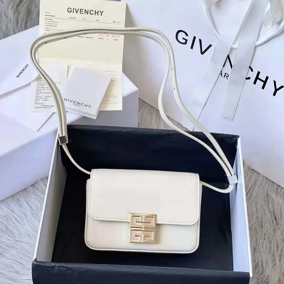 Givenchy Small 4g Bag in Box Leather for Women in White