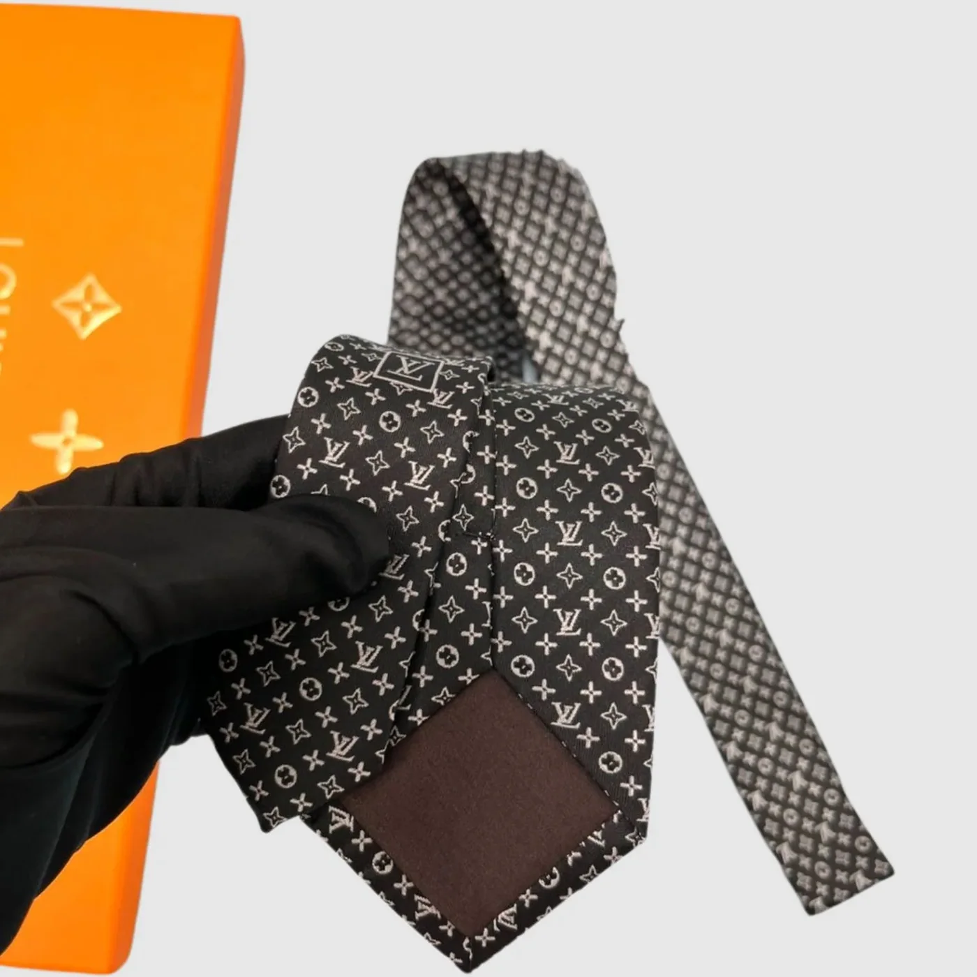 Louis Vuitton Monogram Classic Tie Black LV for Men Louis Vuitton Monogram Classic Tie Black LV for Men