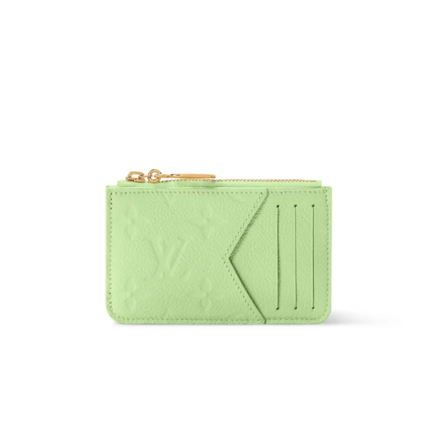Louis Vuitton Romy Card Holder Apple Green /