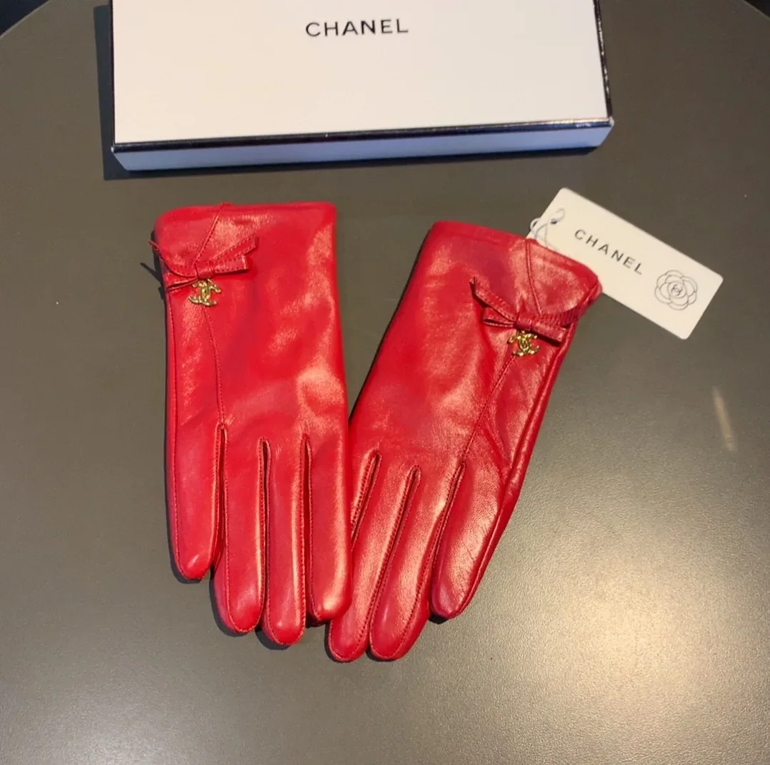 Chanel Gloves In Red Chanel Gloves In Red