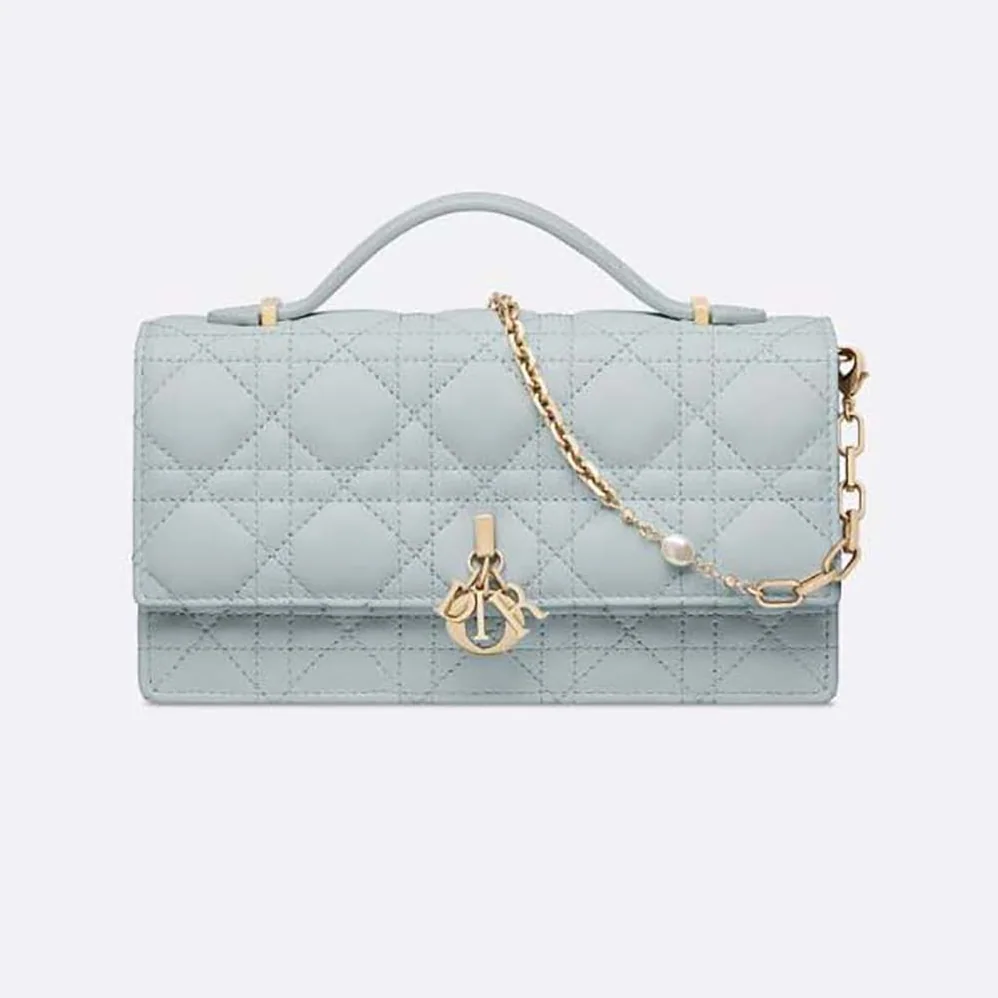 Dior Miss Dior Mini Bag Placid Blue Cannage Lambskin for Women Dior Miss Dior Mini Bag Placid Blue Cannage Lambskin for Women