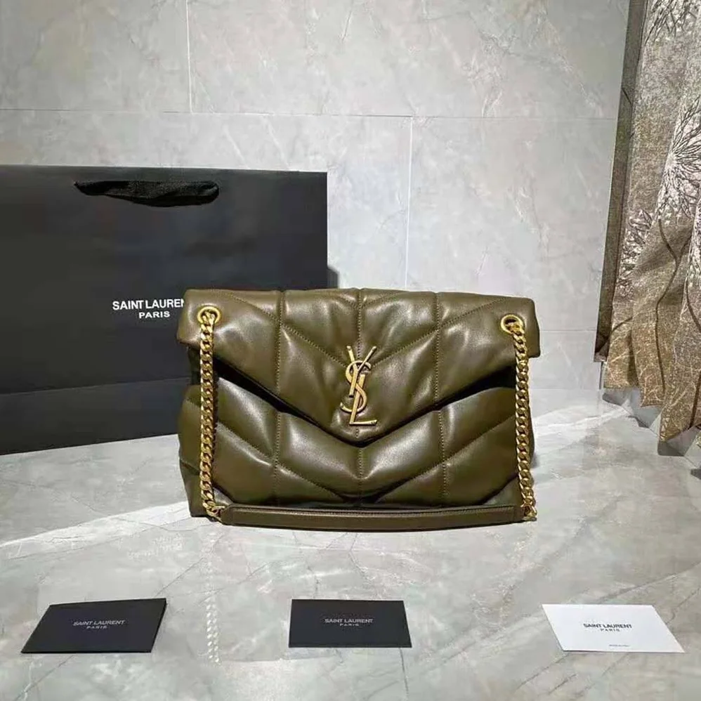 Saint Laurent YSL Puffer Medium Bag in Quilted Lambskin for Women