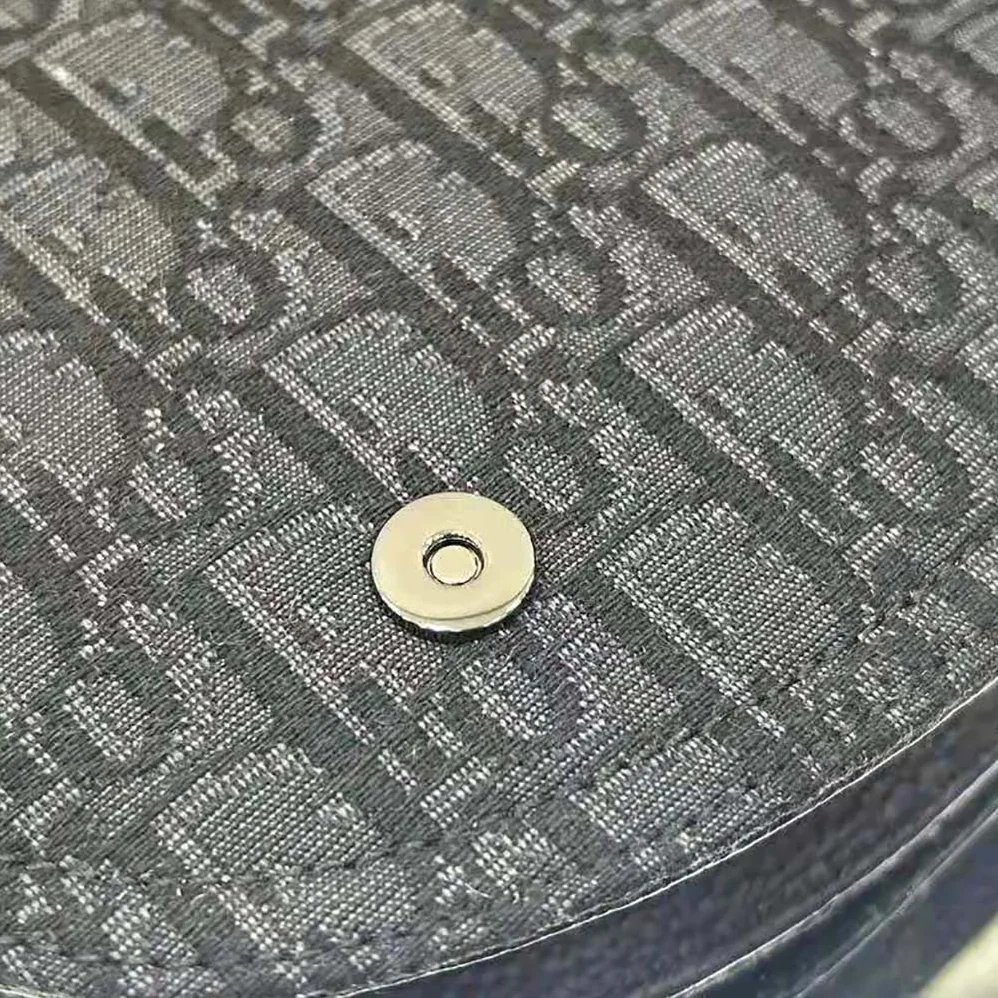 Dior Saddle Pouch Black Dior Oblique Jacquard for Men