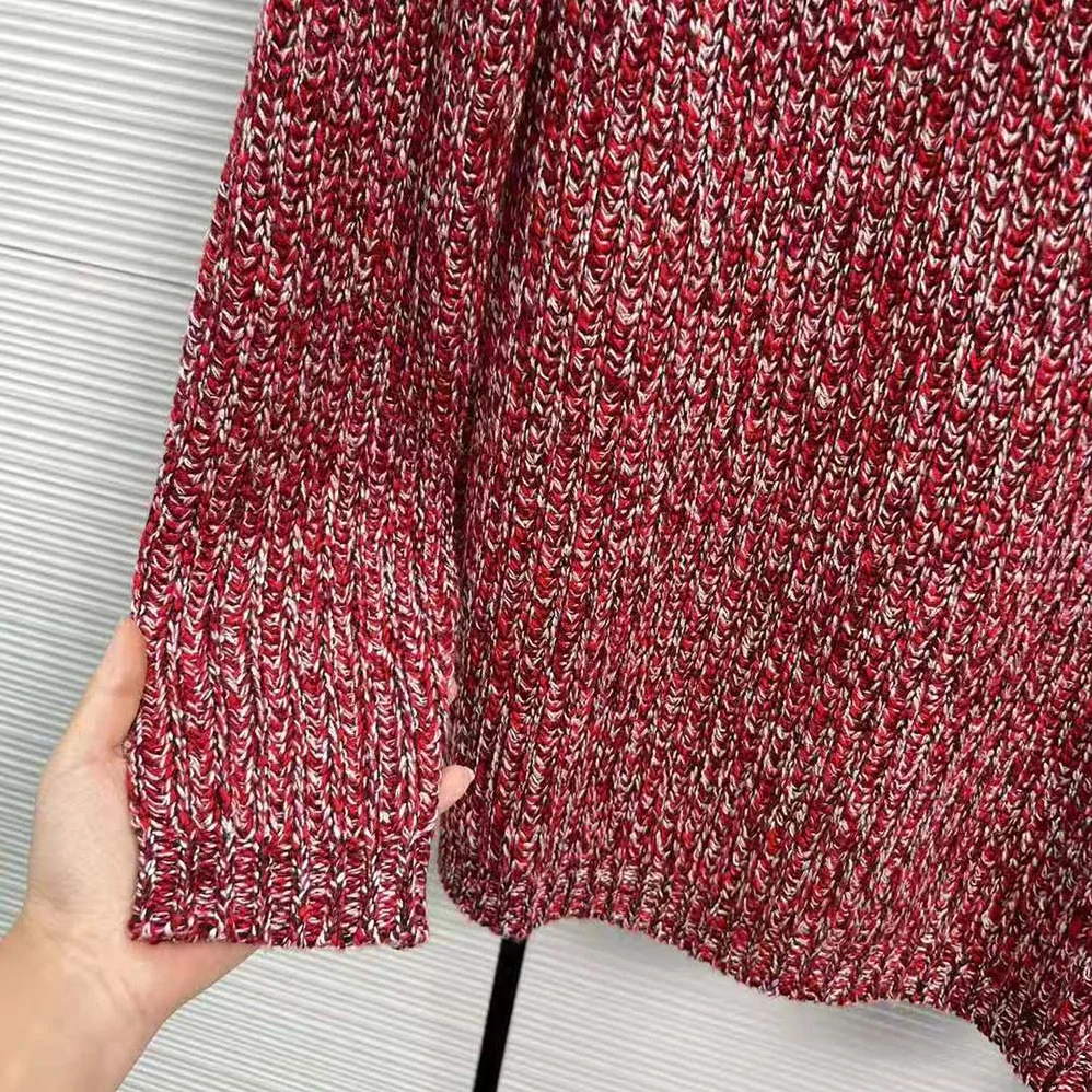 Miu Miu Wool and Cashmere Sweater with Knit Logo Patch for Women in Pink