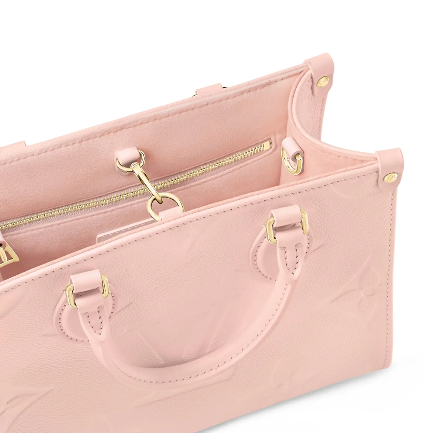 Louis Vuitton OnTheGo PM Tote Bag in Pink Gold Hardware