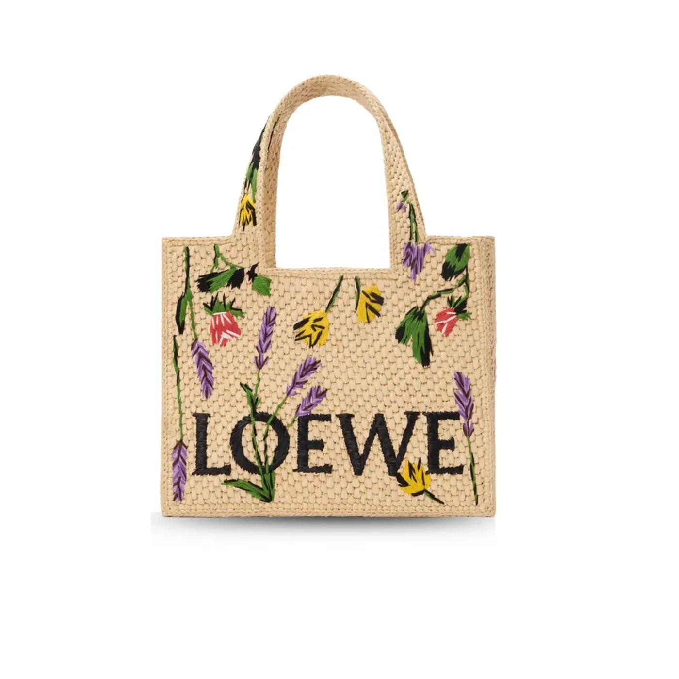 Loewe Small Font Tote In Raffia / ALF1B59X26 Loewe Small Font Tote In Raffia / ALF1B59X26