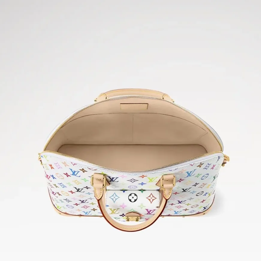 Louis Vuitton LV x TM Alma Travel Top Handle Bag in Multicolored Gold Hardware