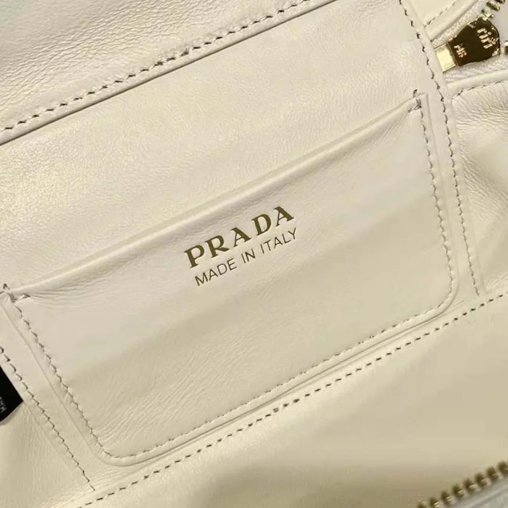 Prada Leather Mini-Bag for Women in White
