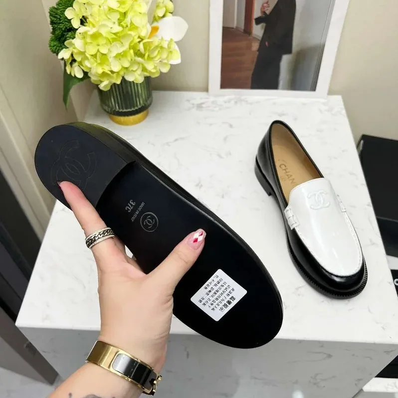 Chanel Moccasins Loafers White