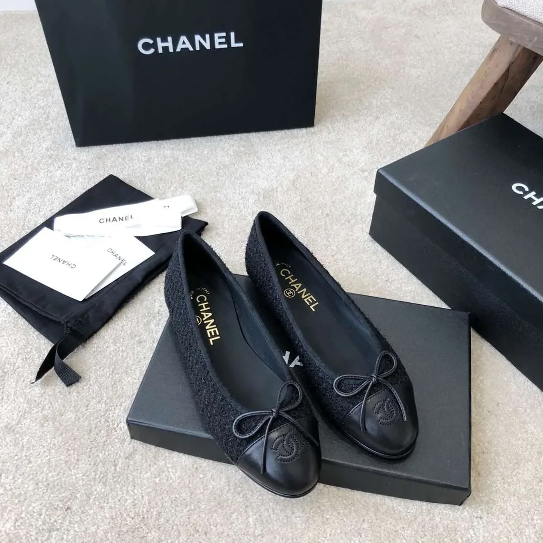 Chanel Ballet Flats Black Chanel Ballet Flats Black