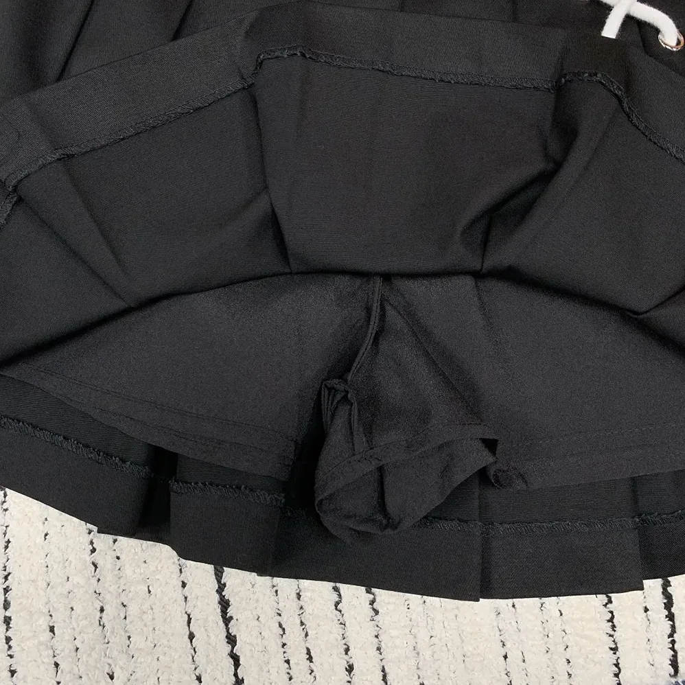 Prada Pleated Stretch Drill Miniskirt for Women