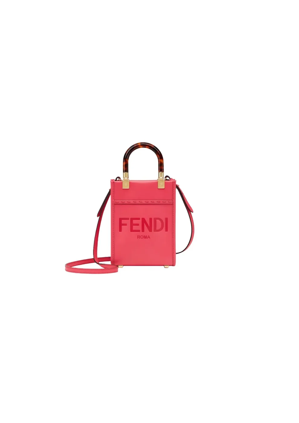 Fendi FD Sunshine Mini Shopper Bag Pink / 8BS051ABVLF1HB7 Fendi FD Sunshine Mini Shopper Bag Pink / 8BS051ABVLF1HB7