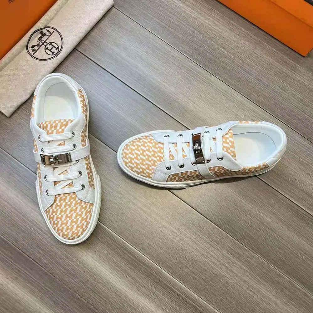 Hermes Free Sneaker in Calfskin for Women in White