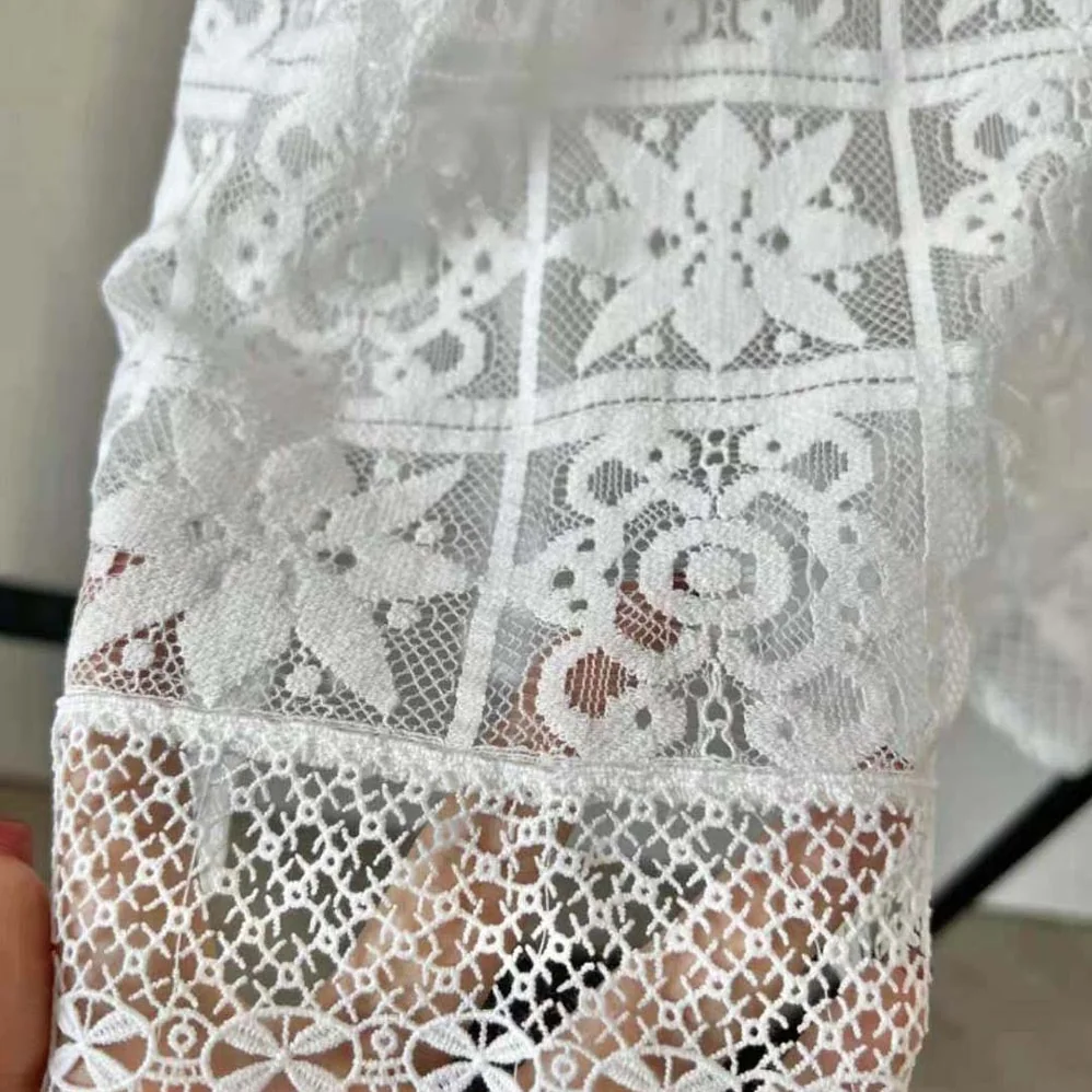 Dior Blouse Ecru Technical Cotton Lace for Women Dior Blouse Ecru Technical Cotton Lace for Women
