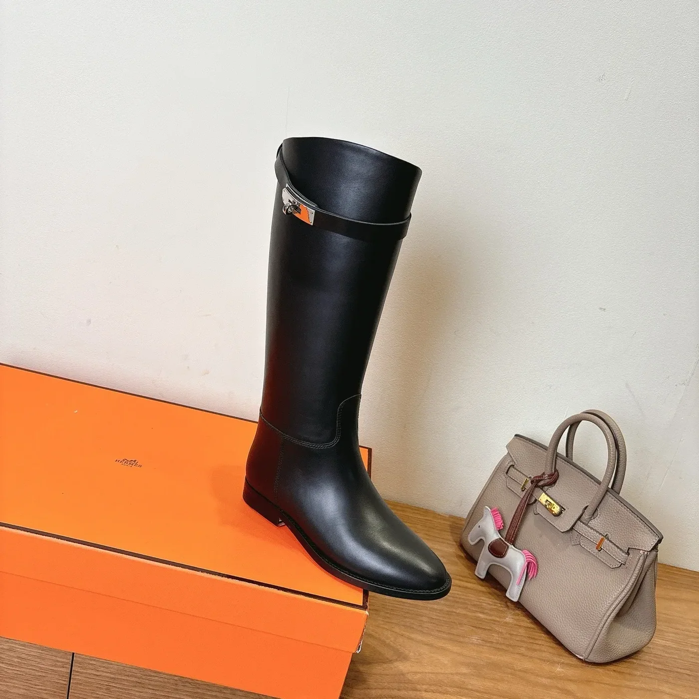 Hermes Jumping Boots Black