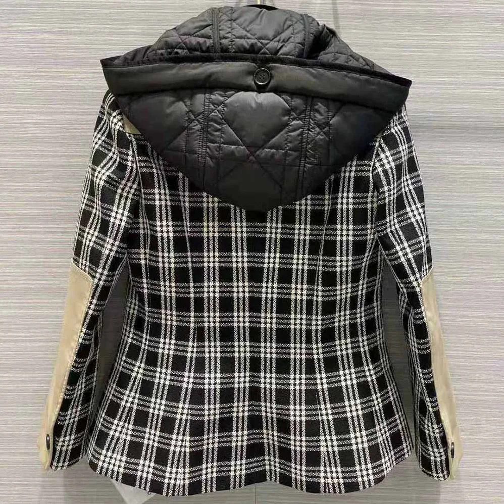 Dior 2-in-1 Jacket Black and White Check'n'Dior Wool for Women Dior 2-in-1 Jacket Black and White Check'n'Dior Wool for Women