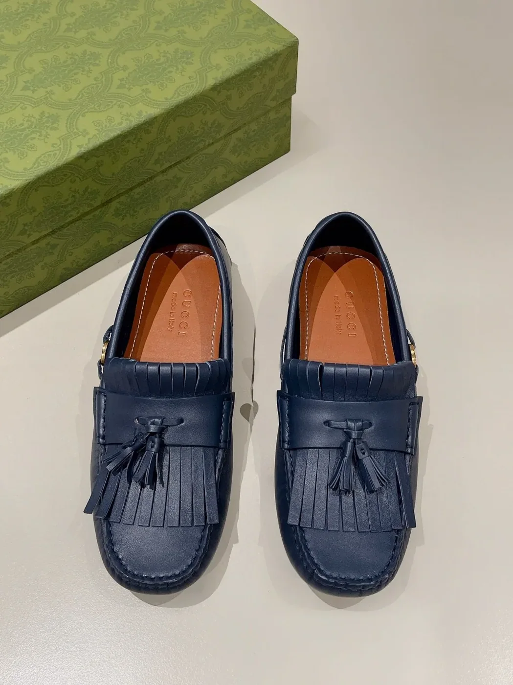 Gucci Loafer With Driver Interlocking G Blue for Men Gucci Loafer With Driver Interlocking G Blue for Men