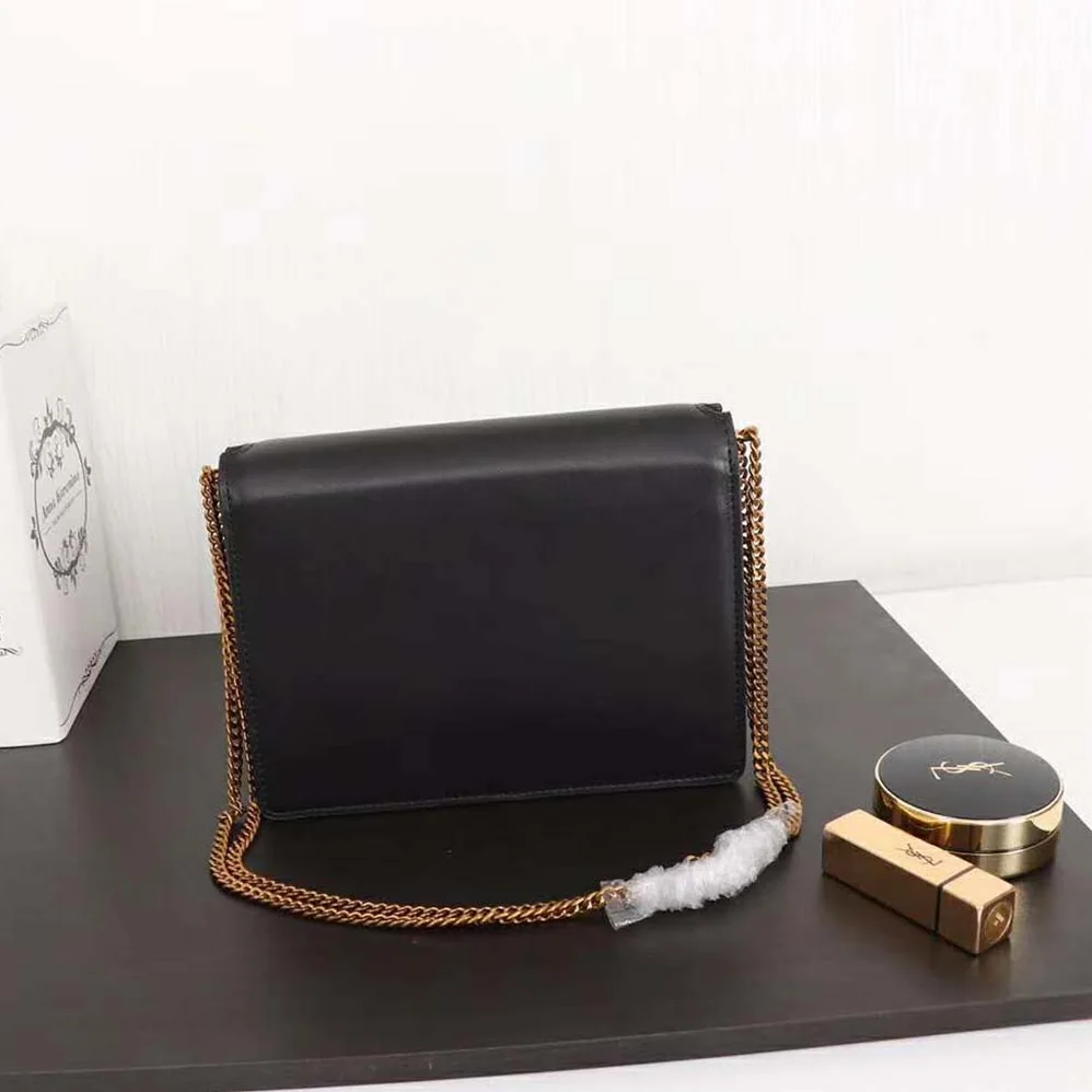Saint Laurent YSL Cassandra Monogram Clasp Bag Smooth for Women in Black