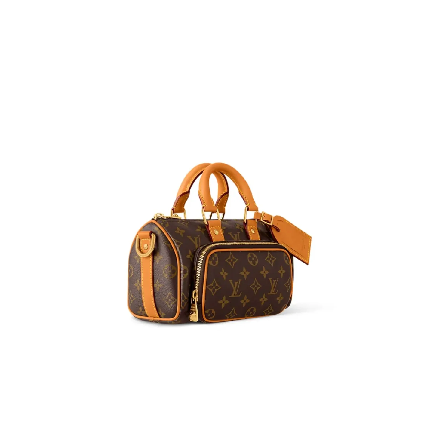 Louis Vuitton Keepall Cargo 25 Travel Bag in Brown Monogram Gold Hardware