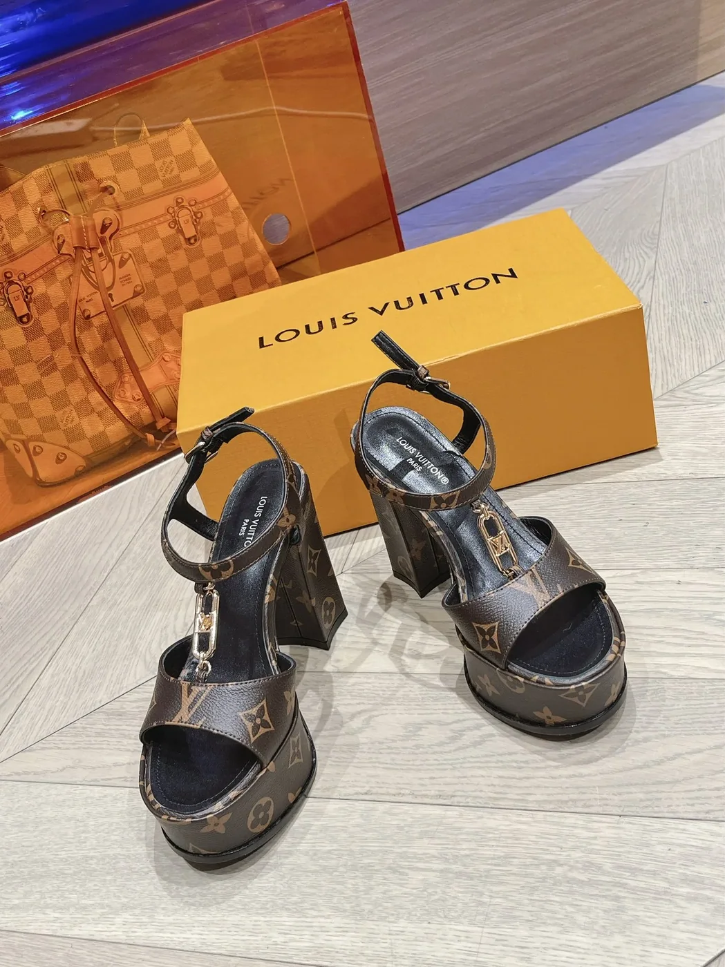 Louis Vuitton Sparkle Sandal Brown Louis Vuitton Sparkle Sandal Brown