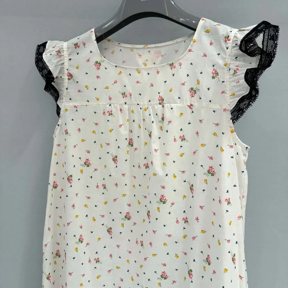 Prada Floral Print Cotton Batiste Mini for Women in dress