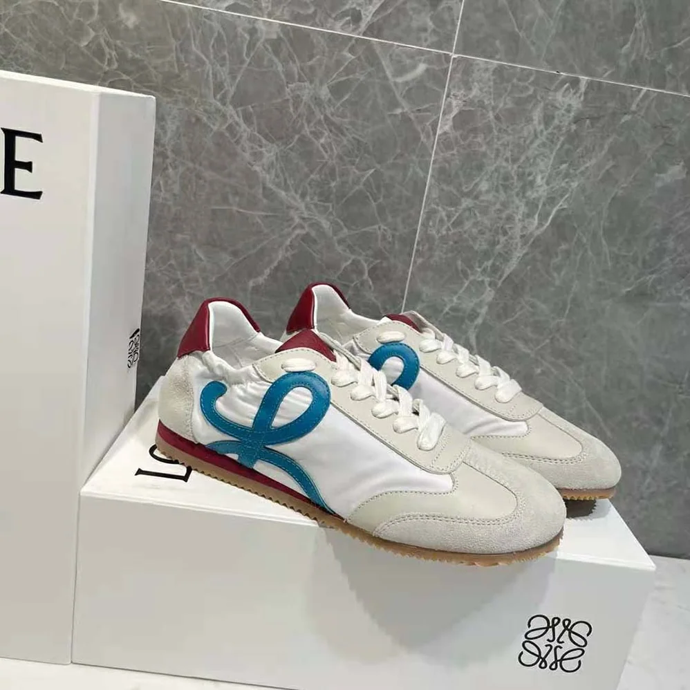 Loewe Ballet Runner in Nylon and Calfskin for Unisex in Blue