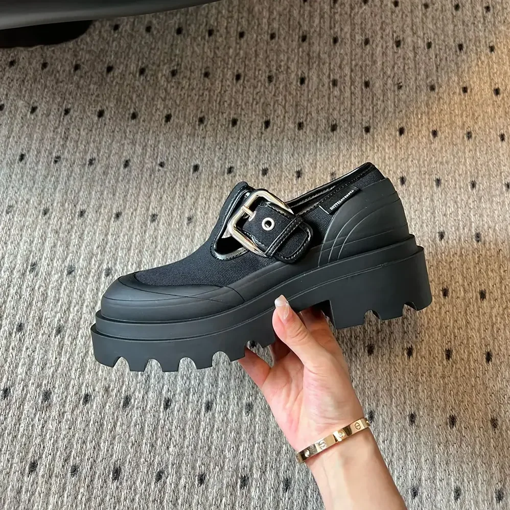 Bottega Veneta Trek Mary-Jane with Chunky Rubber Sole for Women Bottega Veneta Trek Mary-Jane with Chunky Rubber Sole for Women