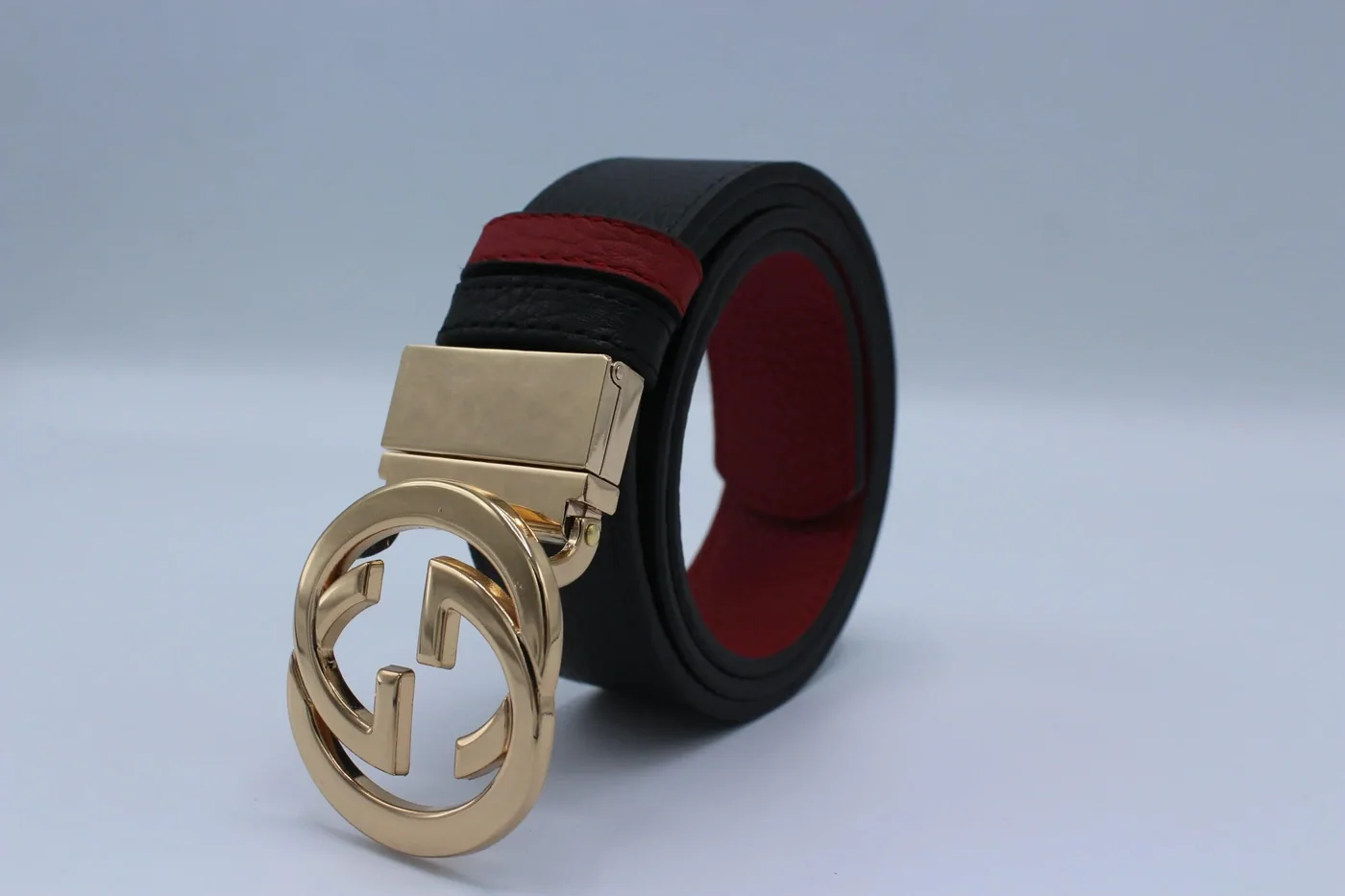 Reversible GG Buckle Leather Belt