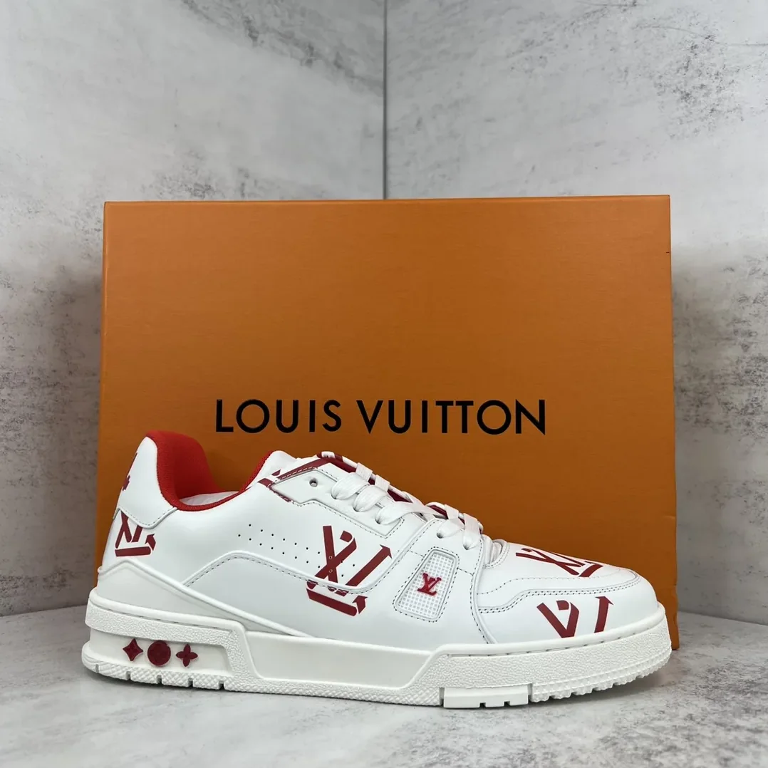Louis Vuitton LV Trainer Sneaker Red for Women