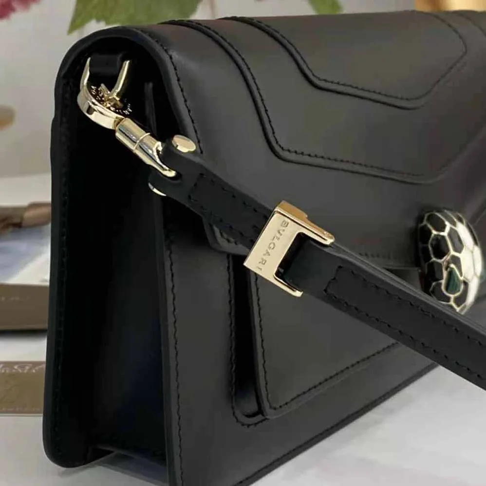 Bvlgari Serpenti Forever East-West Shoulder Bag for Women in Black Bvlgari Serpenti Forever East-West Shoulder Bag for Women in Black