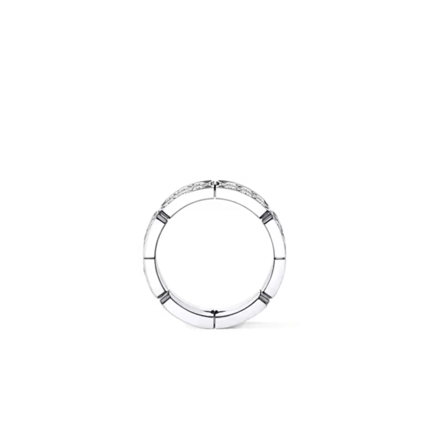 Louis Vuitton Tumbler Ring Silver-Toned - Q0L10B Louis Vuitton Tumbler Ring Silver-Toned - Q0L10B