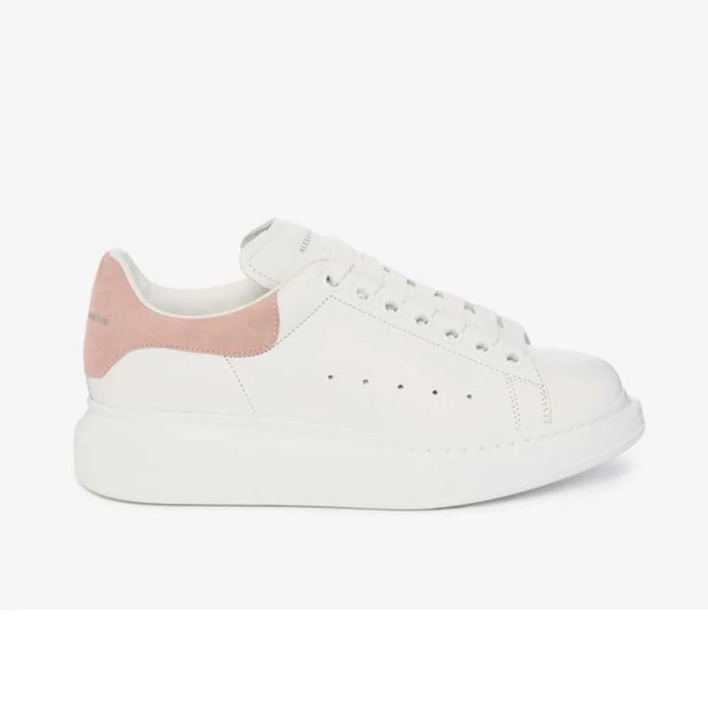 Alexander McQueen Oversized White Smooth Calf Leather Lace for Women in Up Sneaker Alexander McQueen Oversized White Smooth Calf Leather Lace for Women in Up Sneaker