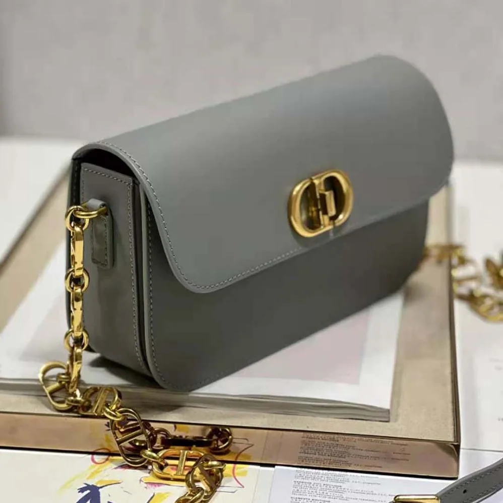 Dior 30 Montaigne Avenue Bag Ethereal Gray Box Calfskin for Women Dior 30 Montaigne Avenue Bag Ethereal Gray Box Calfskin for Women