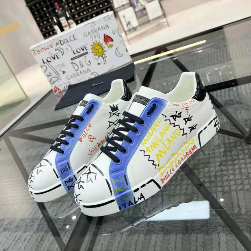 Dolce Gabbana D&G Limited Edition Portofino Sneakers for Unisex in Blue