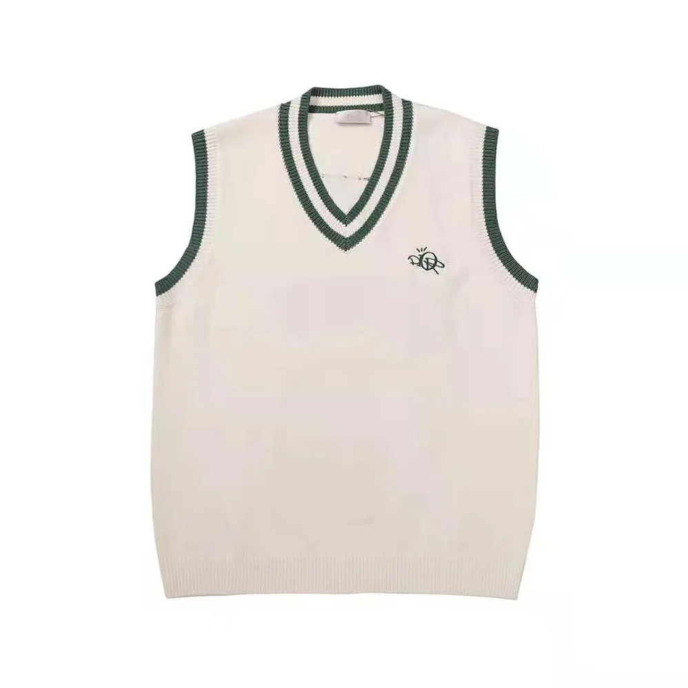 Dior Oversized Cactus Jack Dior Sleeveless Sweater Ecru Cashmere Knit for Men Dior Oversized Cactus Jack Dior Sleeveless Sweater Ecru Cashmere Knit for Men