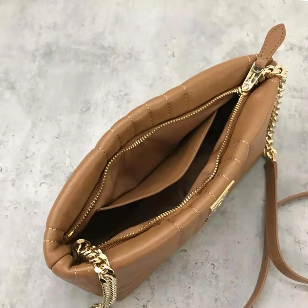 Burberry Small Quilted Lambskin Soft Lola Bag for Women in Brown