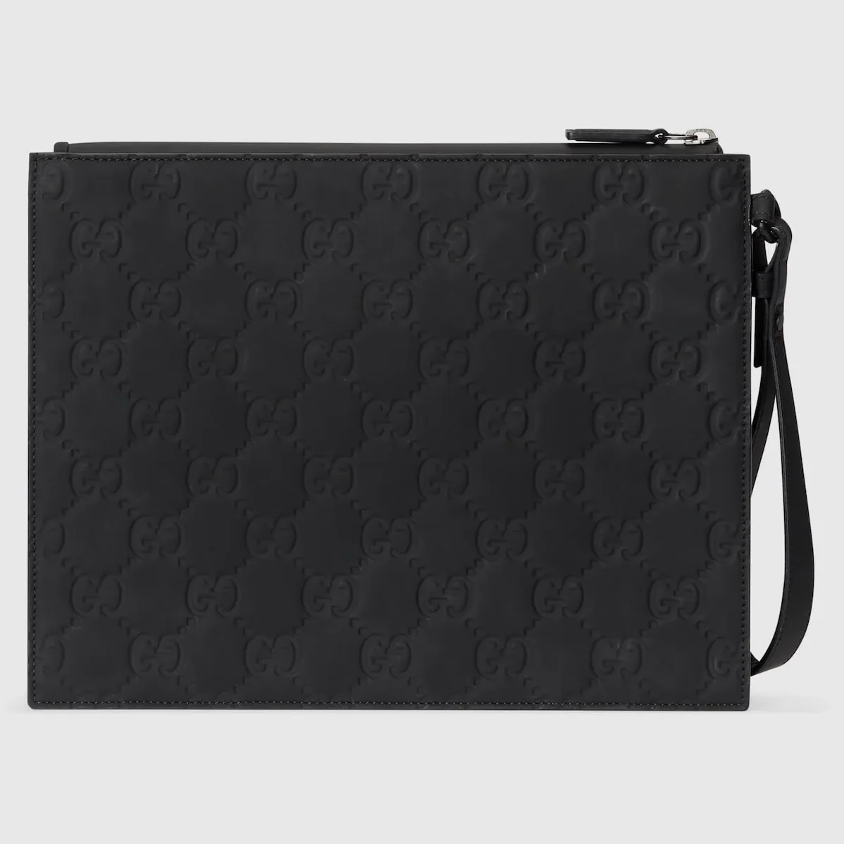 Gucci Rubber in Effect Pouch Black / Gucci Rubber in Effect Pouch Black /