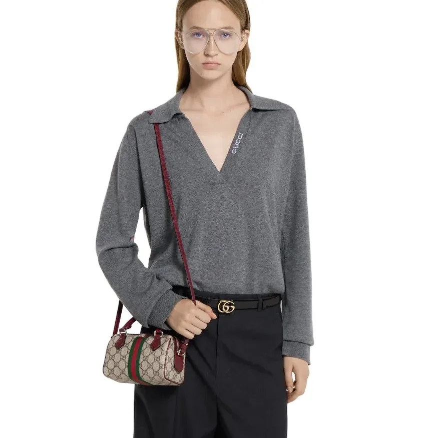 Gucci Ophidia Boston Mini Top Handle Bag in Beige/ Brown Gold Hardware Gucci Ophidia Boston Mini Top Handle Bag in Beige/ Brown Gold Hardware